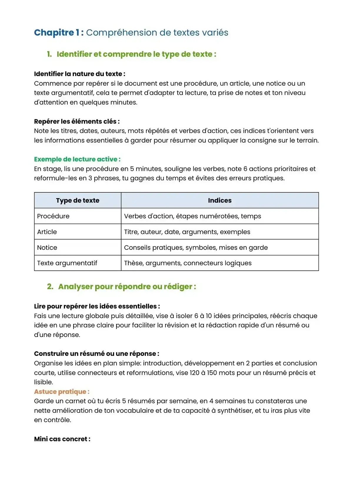 Example Fiche de Révision Bac Pro HPS