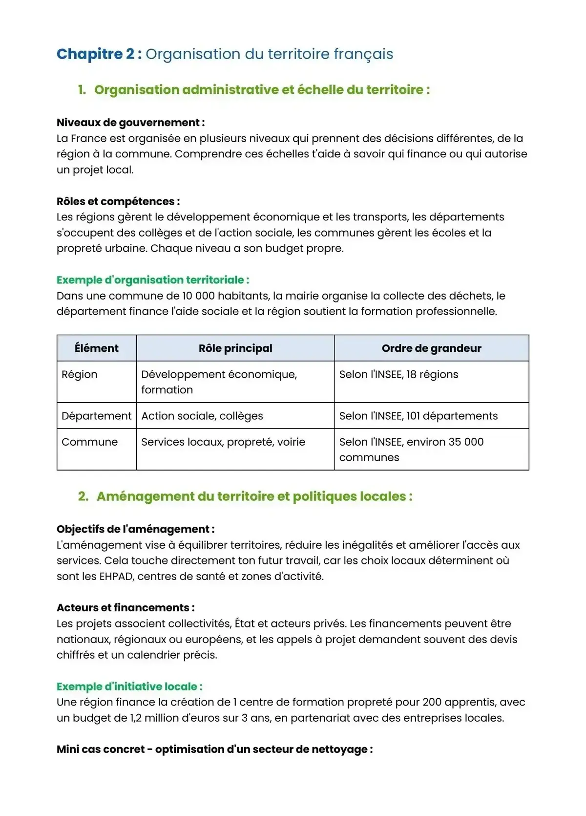 Example Fiche de Révision Bac Pro HPS
